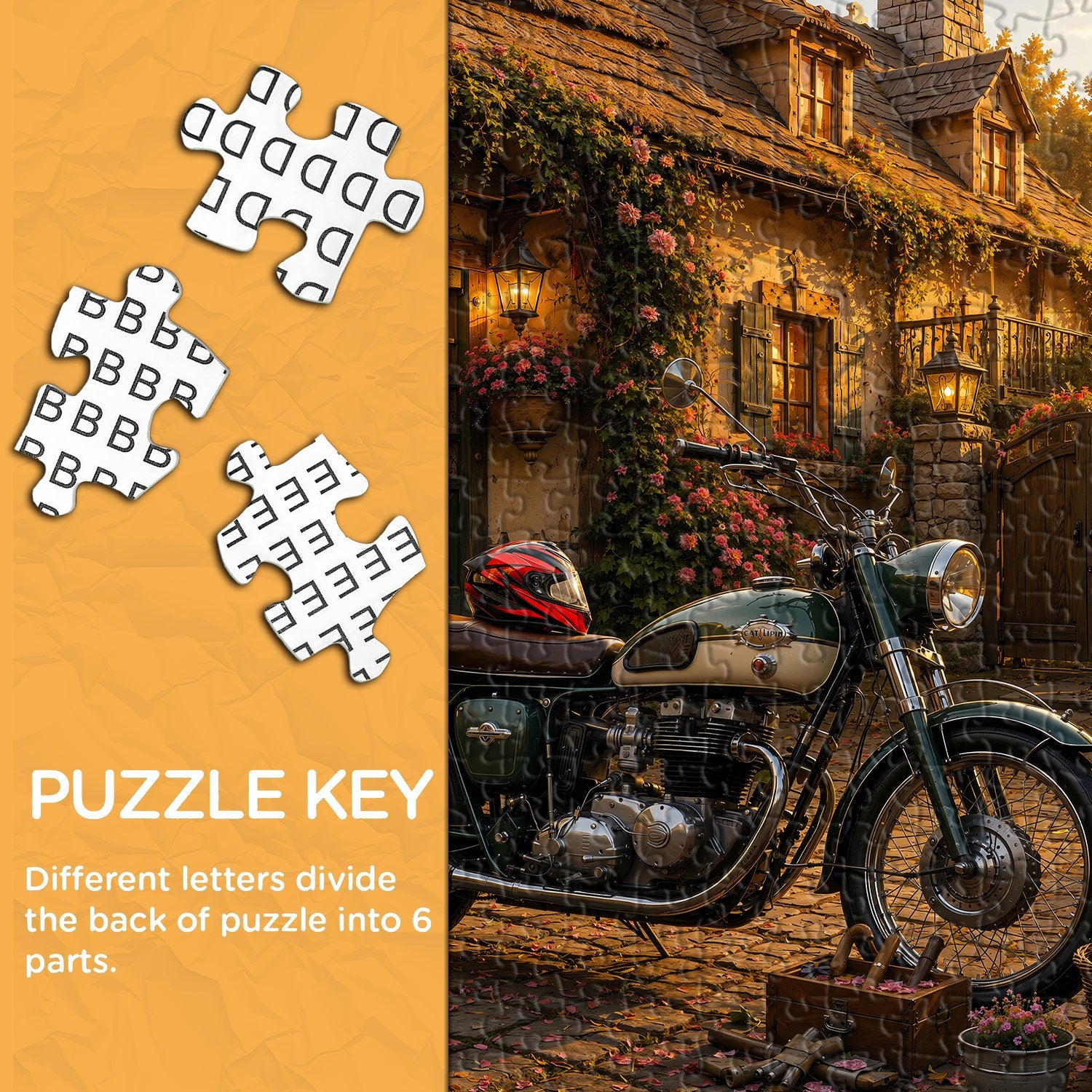 Sunset Cottage Moto Puzzle 1000 Teile