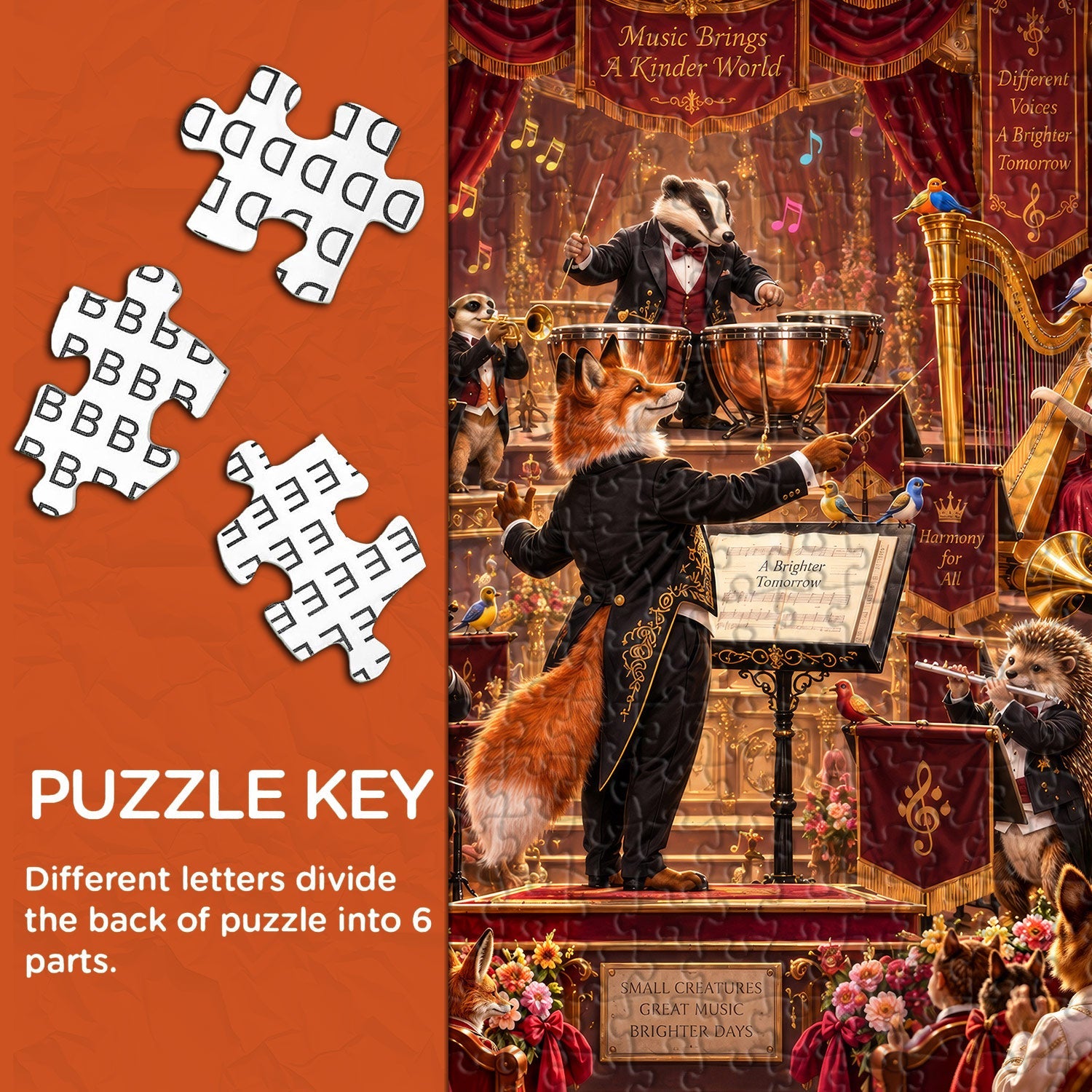 Puzzle Gala Animal Symphony 1000 Piezas