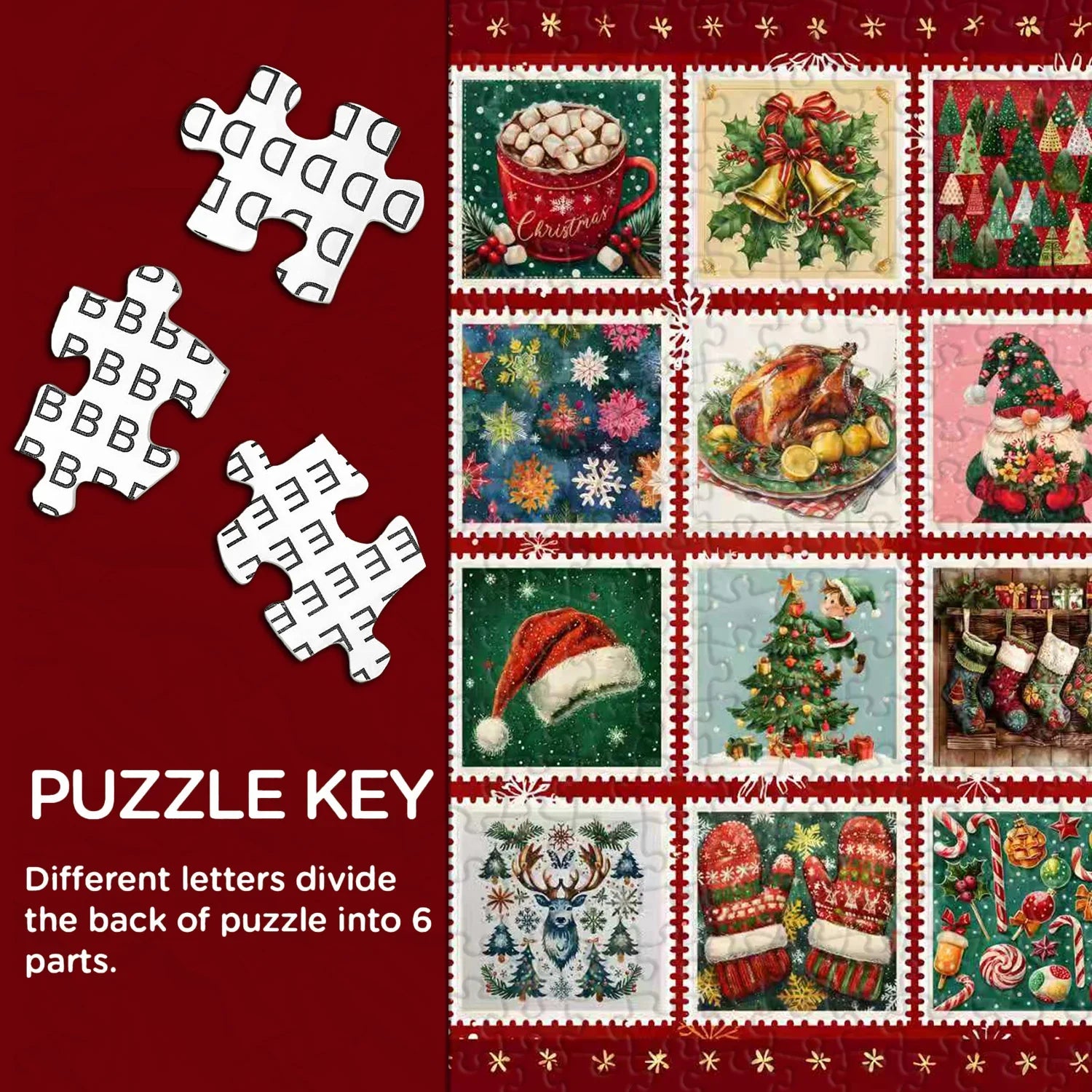 Weihnachtsmarken Jigsaw Puzzle 1000 Stück