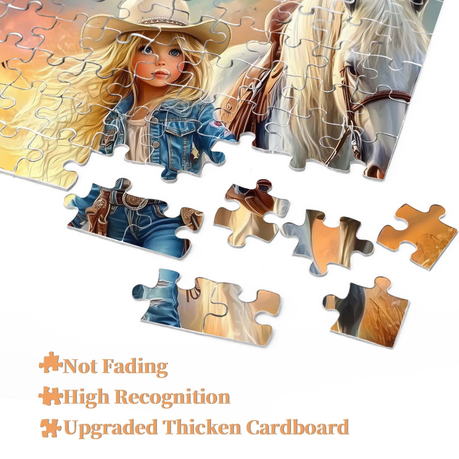 Puzzle Cowgirl blonde 1000 pièces