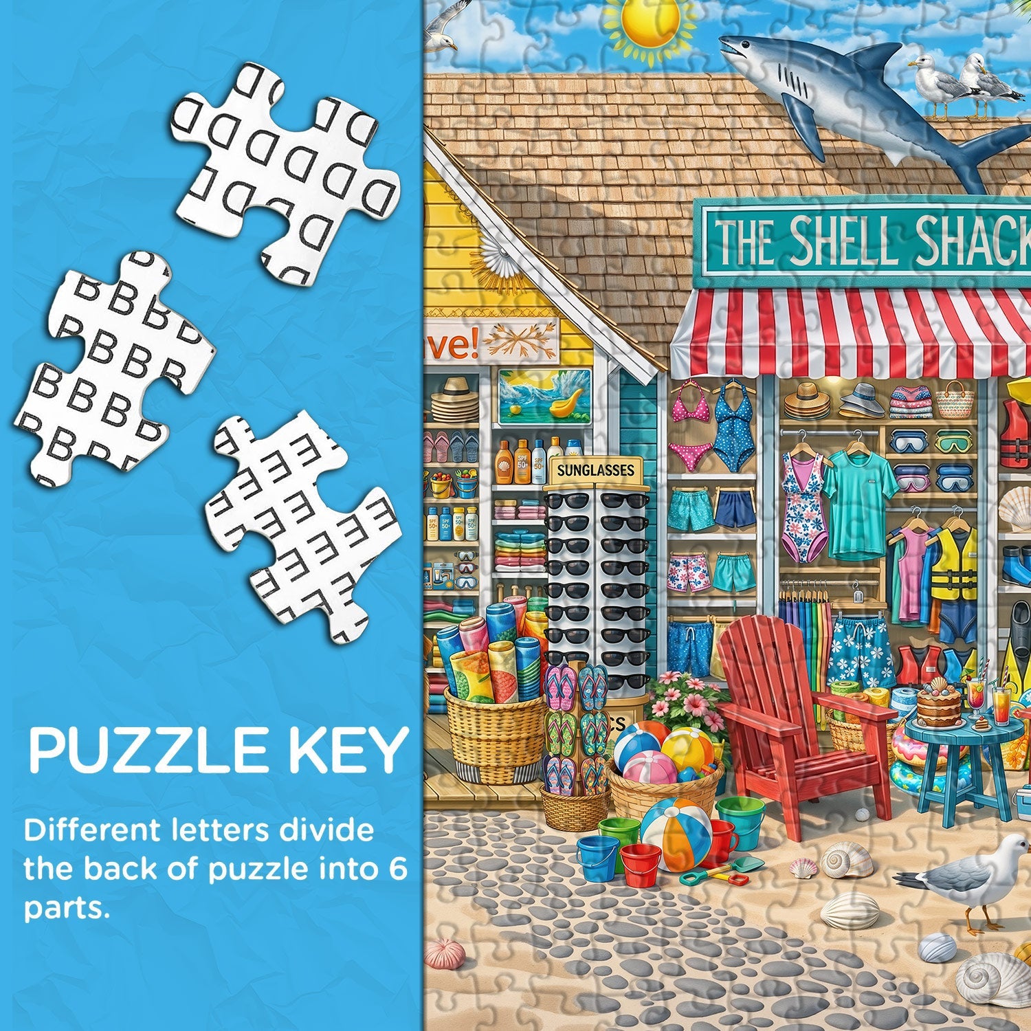 Shoreline Shop Jigsaw Puzzle 1000 pezzi