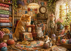 Puzzle da cucire Cat Cottage 1000 pezzi