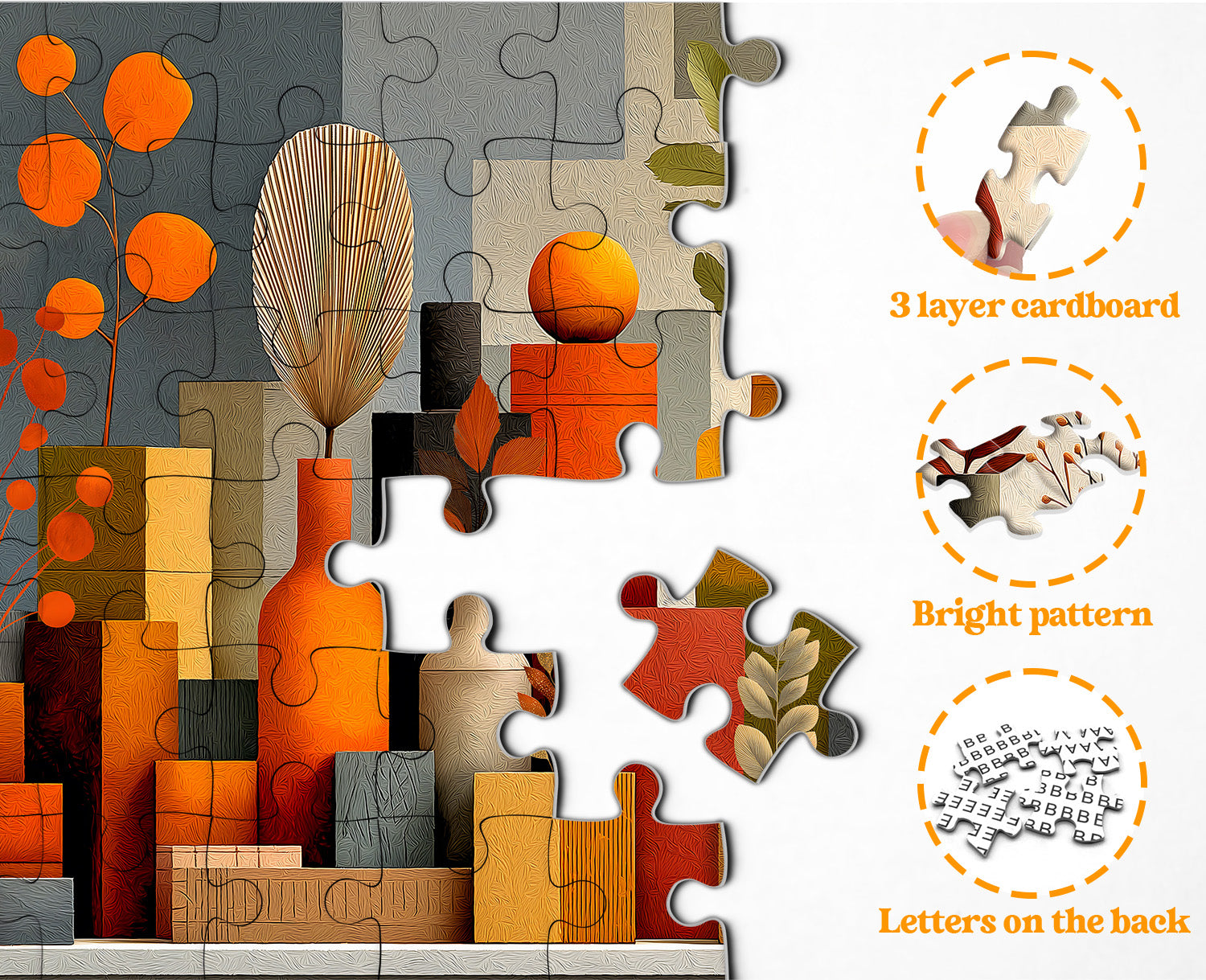 Orange Whisper Jigsaw Puzzle 1000 pièces