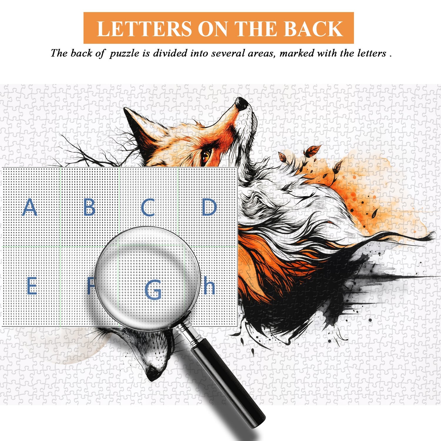 Wolf Fox Art Puzzle 1000 Teile