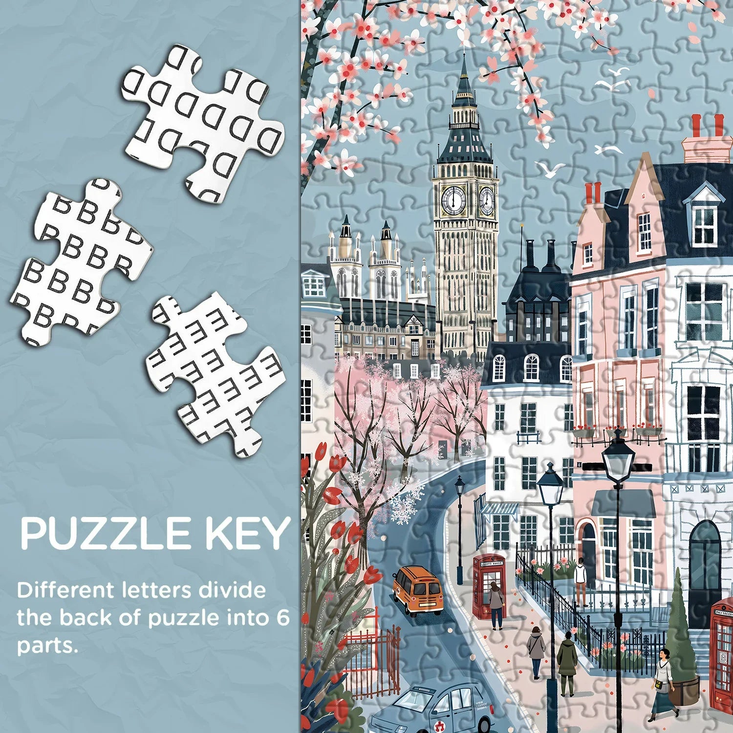 Spring Scene in London Jigsaw Puzzle 1000 Pieces