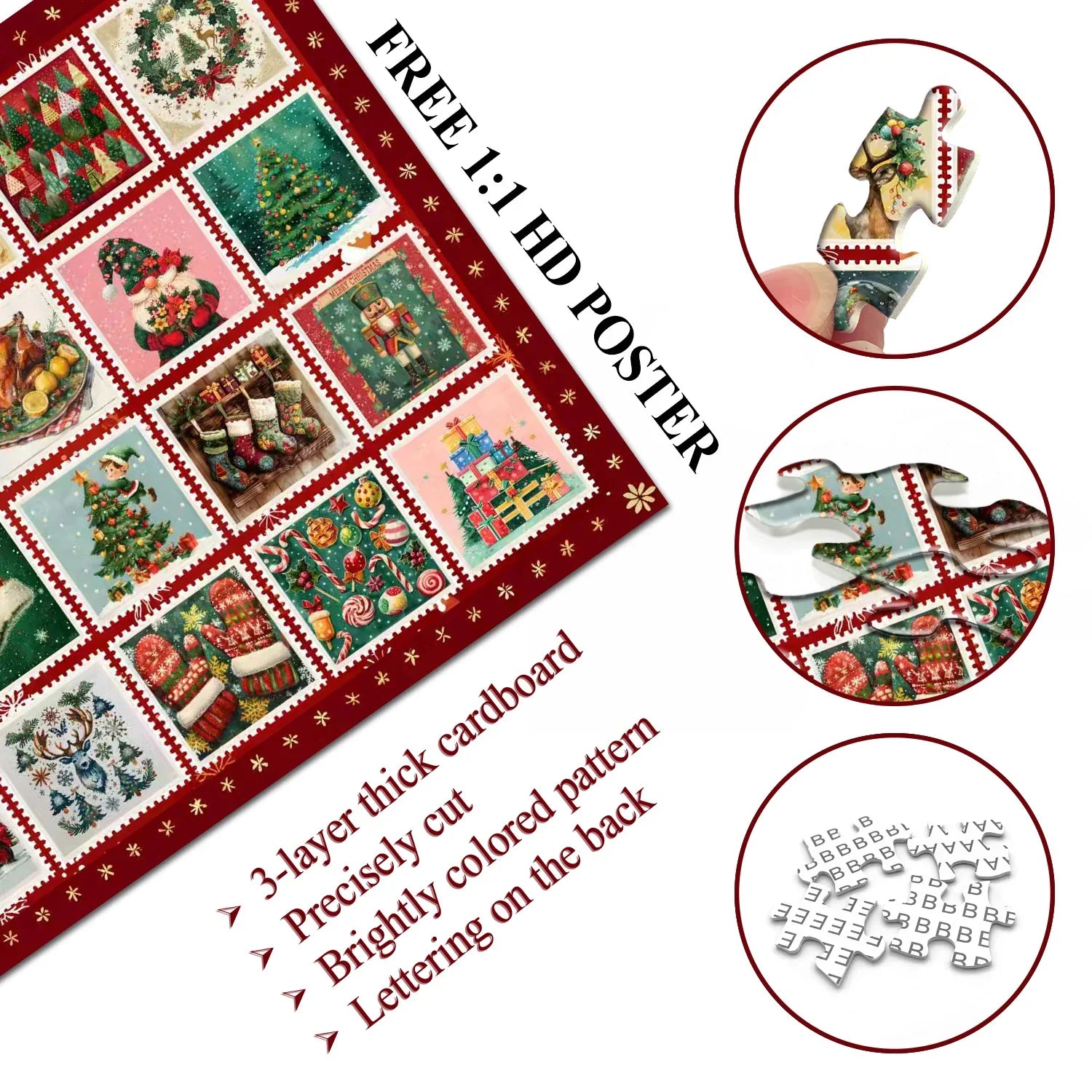 Weihnachtsmarken Jigsaw Puzzle 1000 Stück