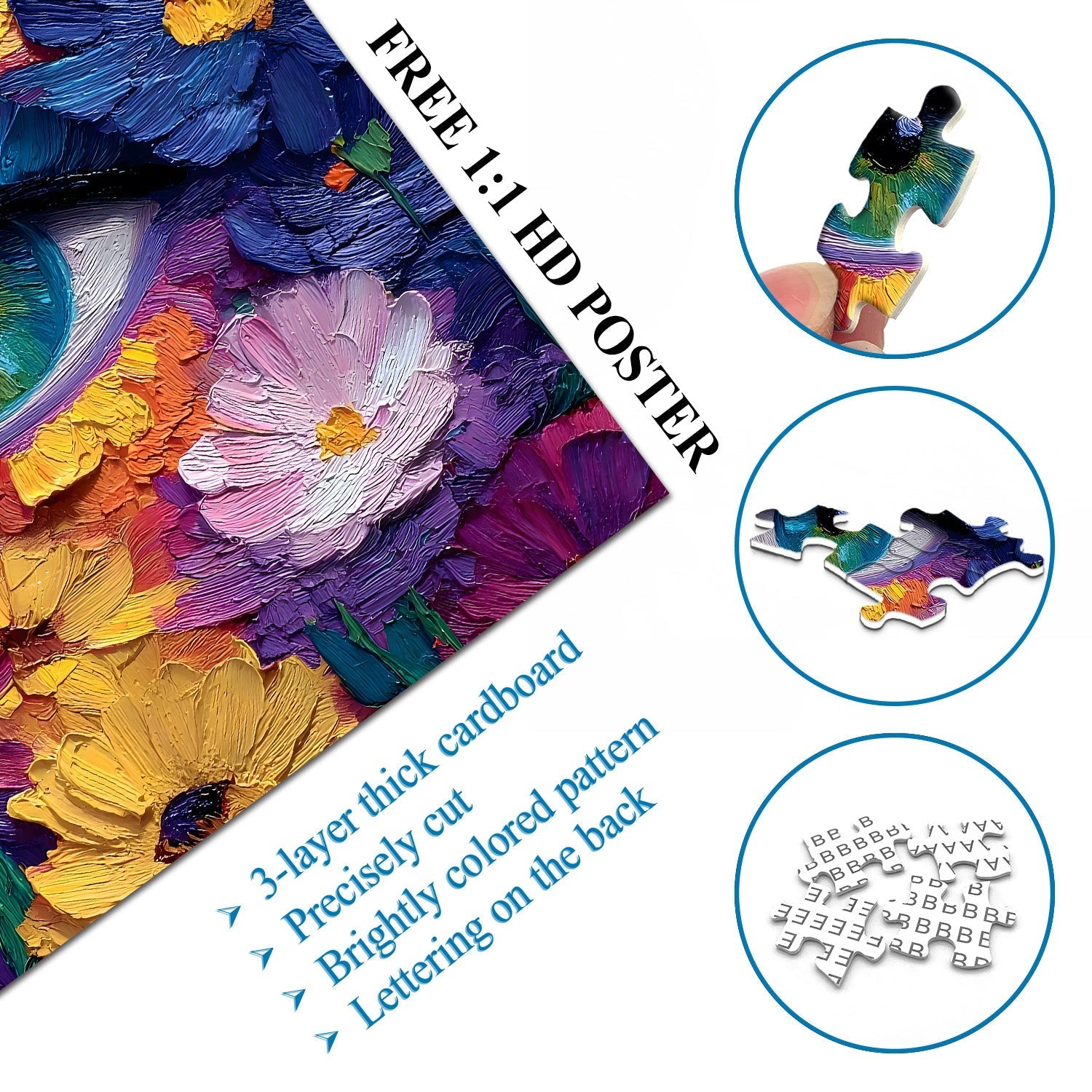 Floral Eye Jigsaw Puzzle 1000 Pieces