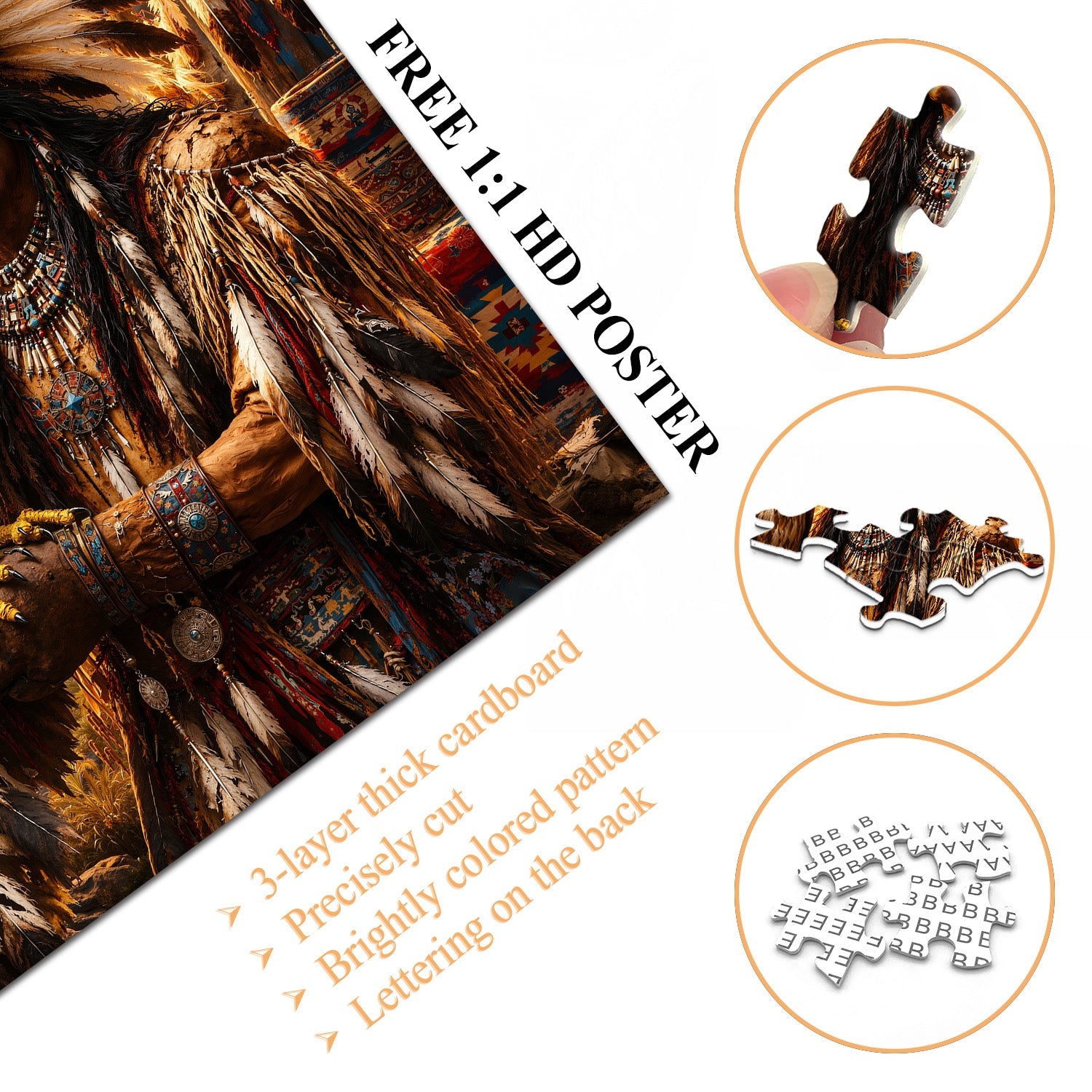 Puzzle Tribal Spirit Eagle 1000 pezzi
