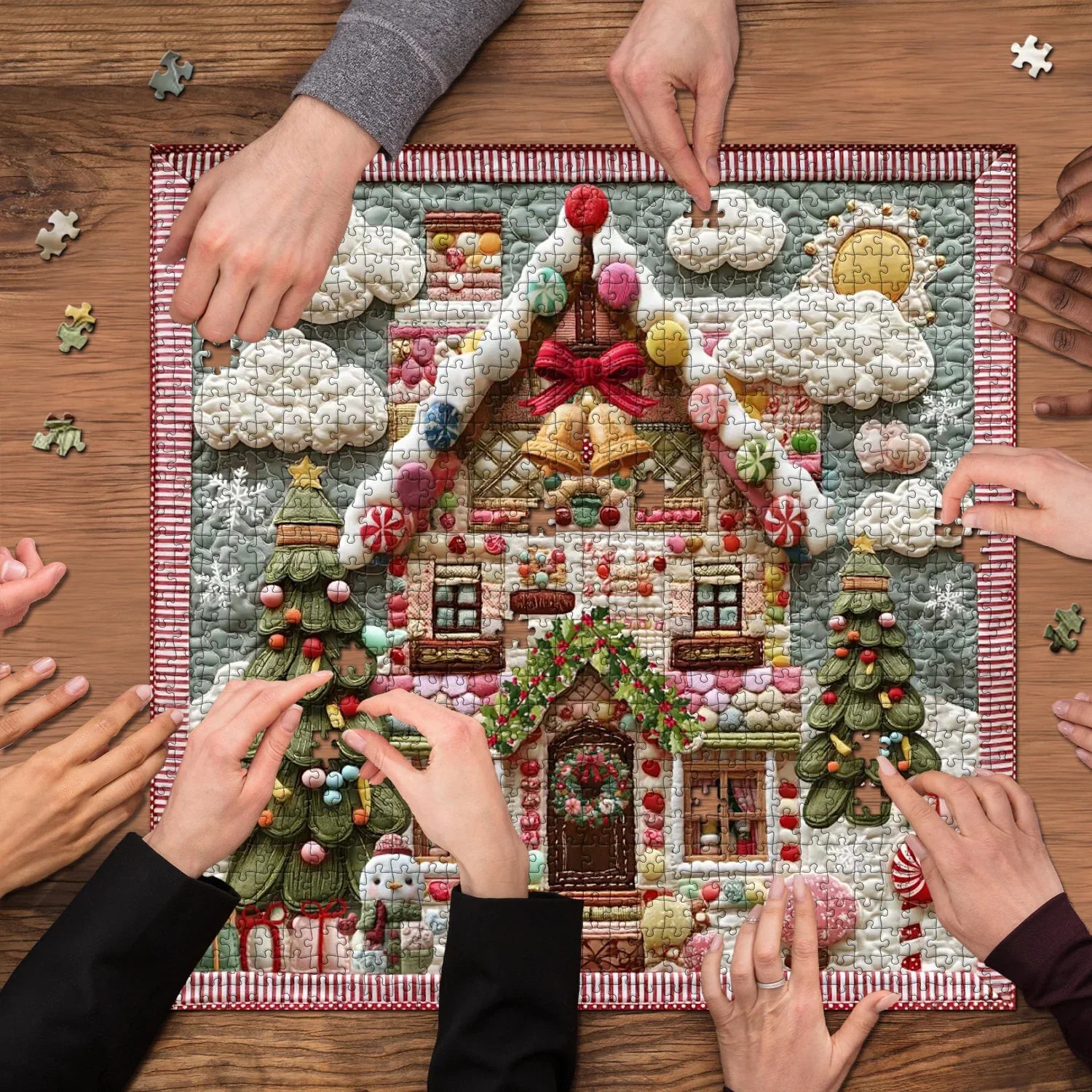 Candy Gingerbread House Jigsaw Puzzle 1000 Stück