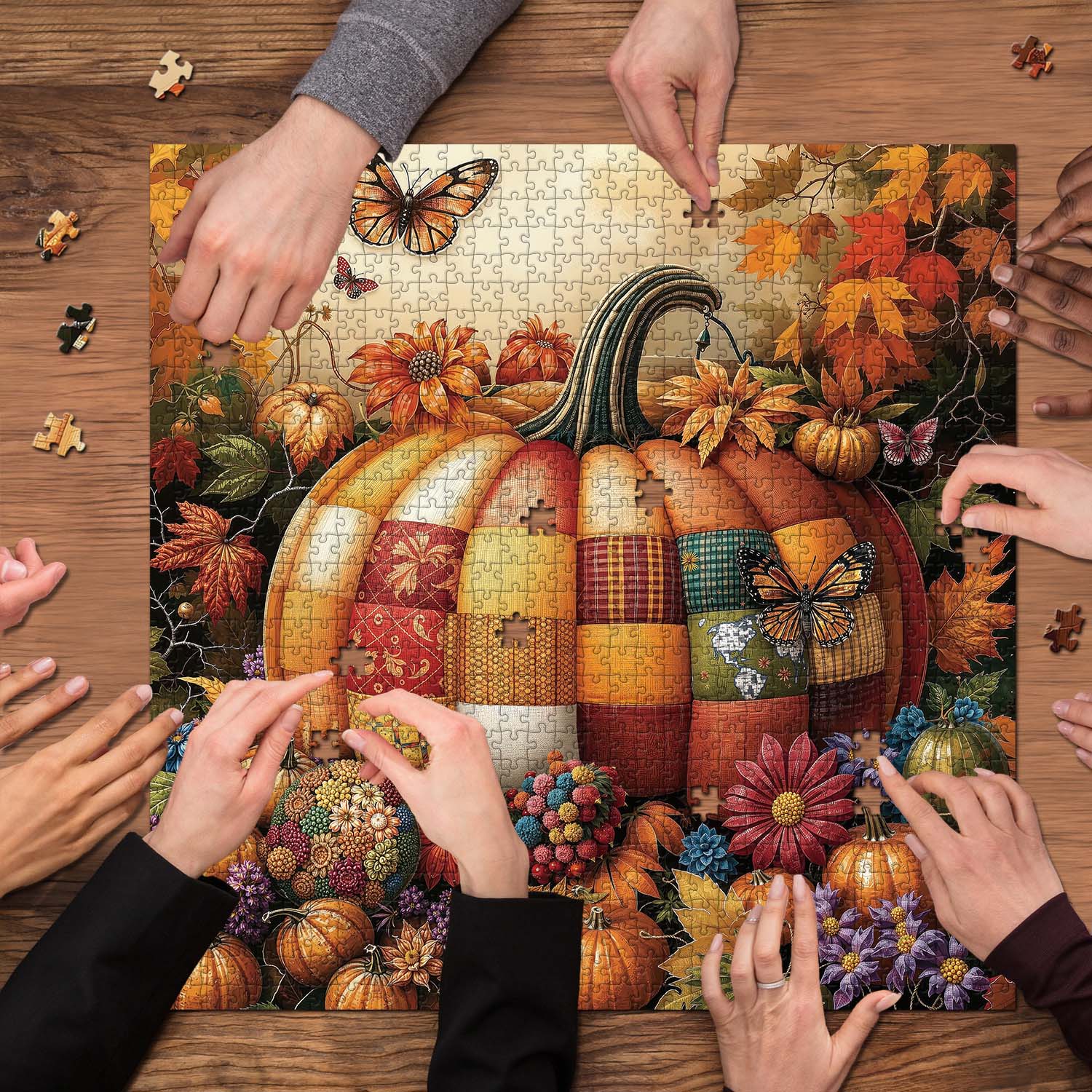 Pumpkin Garden Jigsaw Puzzle 1000 Pieces