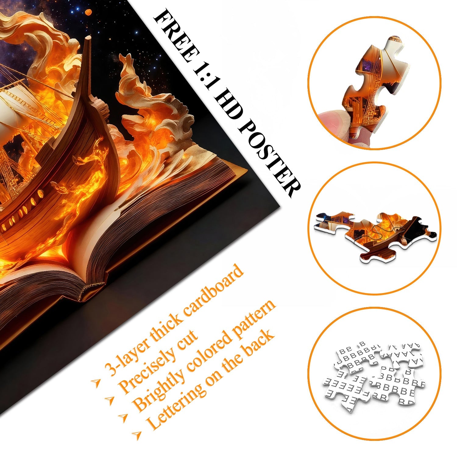 Puzzle Aventure Galactique Fiery 1000 Pièces