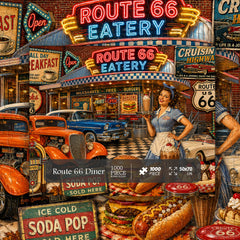 Route 66 Diner Puzzle 1000 Teile