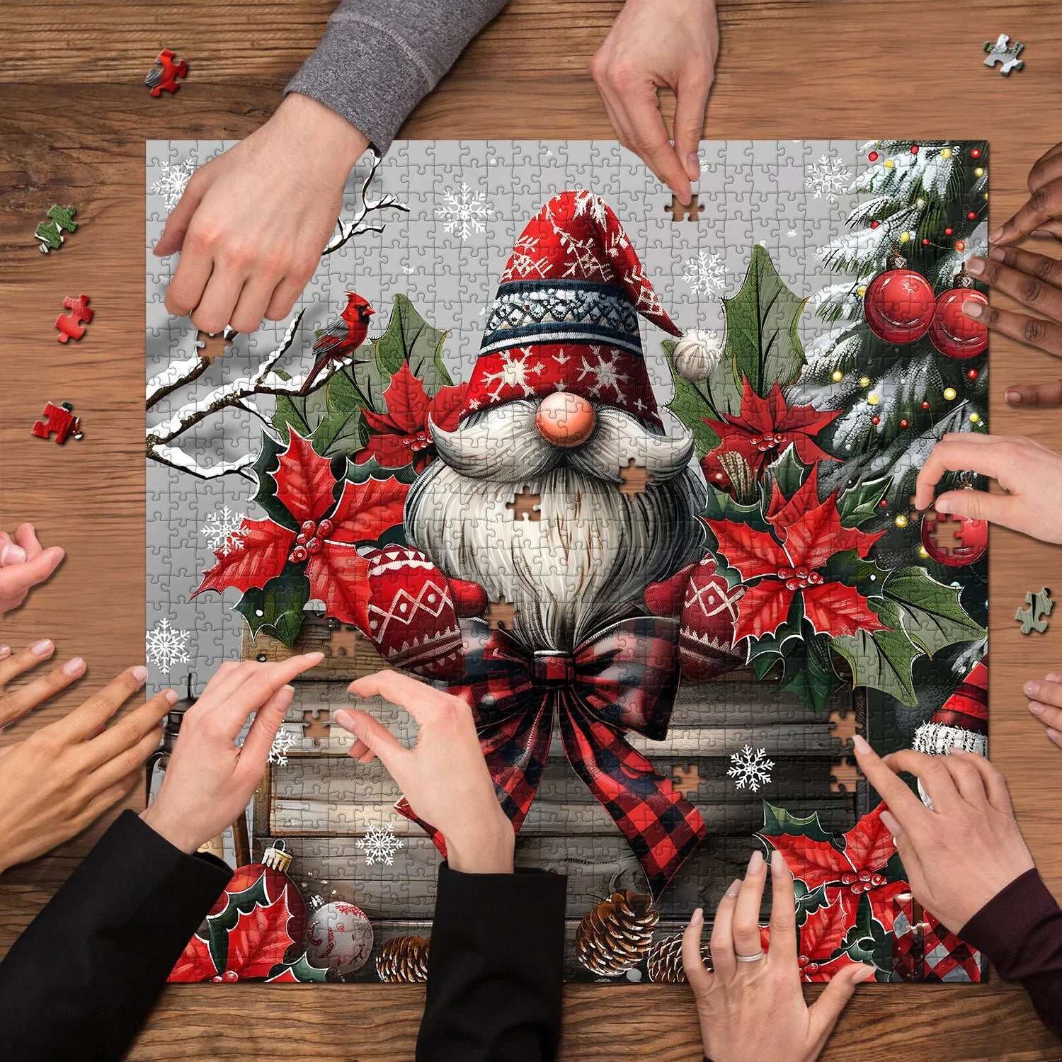 Christmas Gnome Jigsaw Puzzles 1000 Pieces