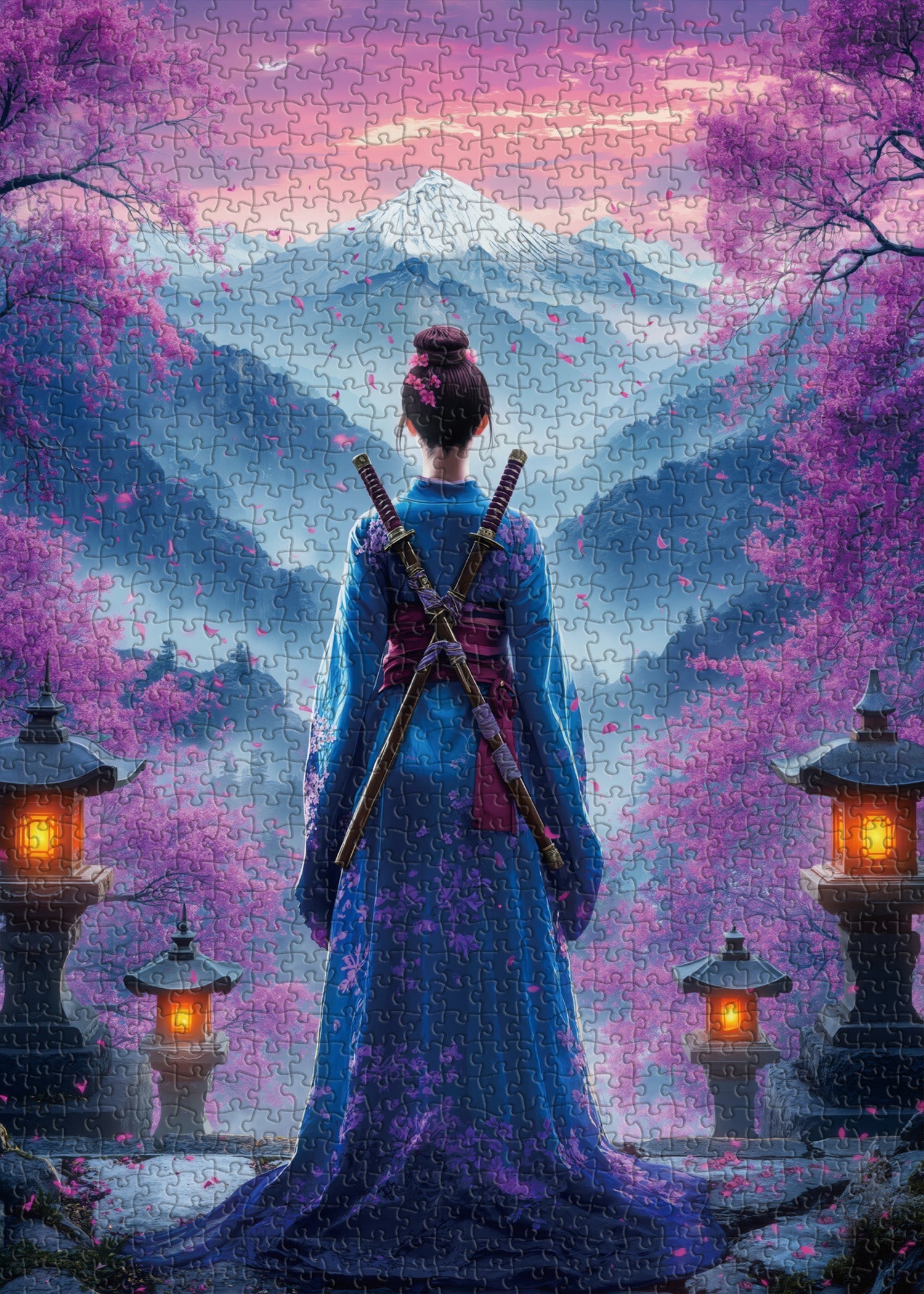 Sakura Samurai Jigsaw Puzzle 1000 Pieces