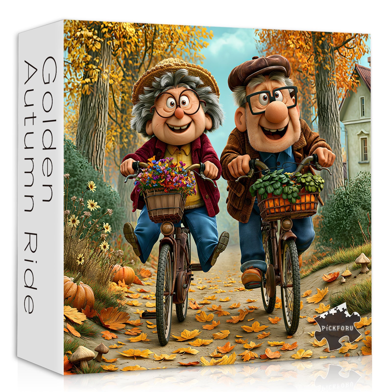 Puzzle Cavalcata d'Autunno Dorato da 1000 pezzi