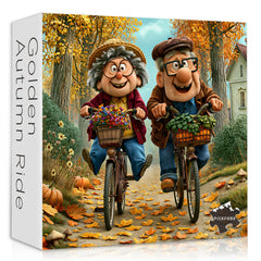 Puzzle Cavalcata d'Autunno Dorato da 1000 pezzi