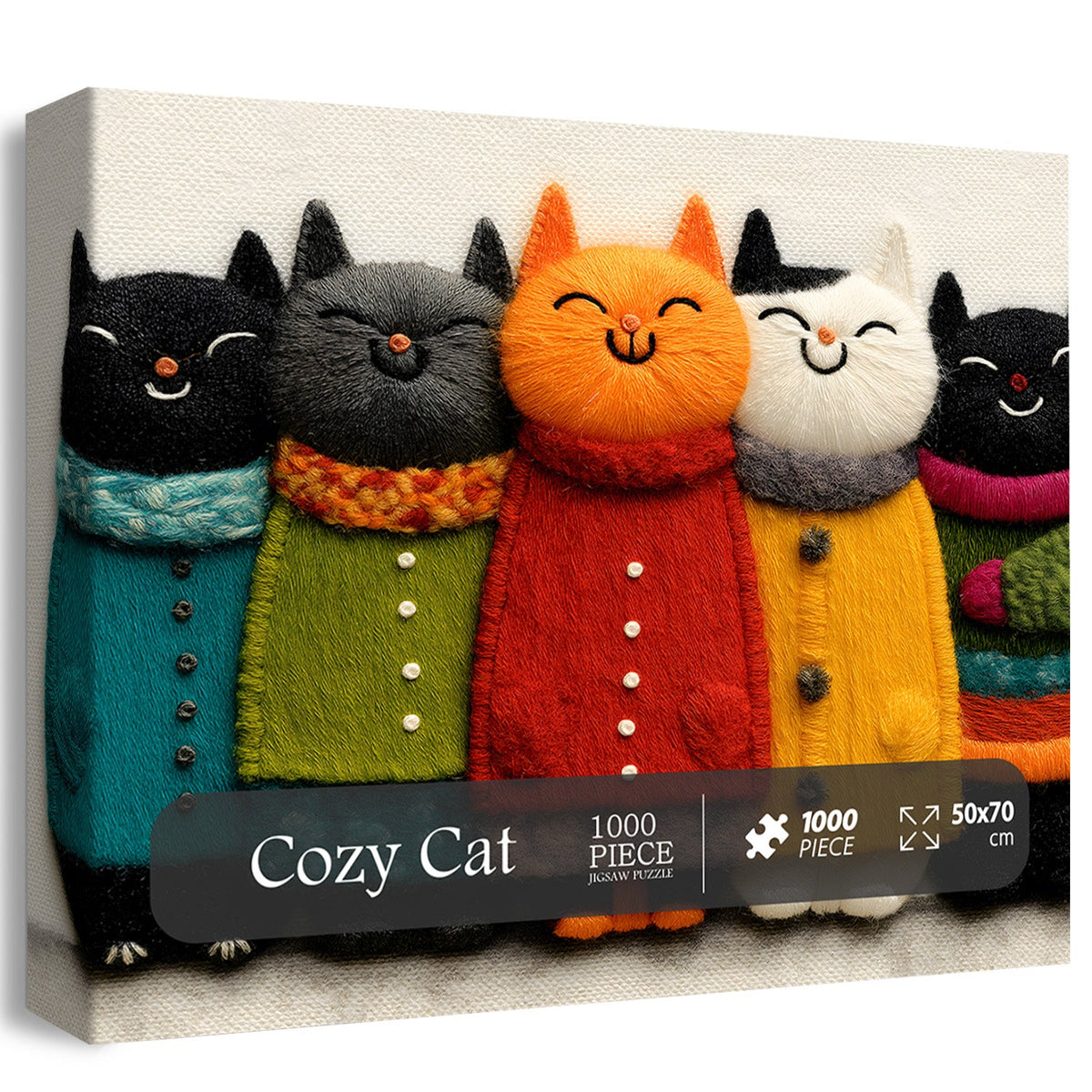 Cozy Cat Jigsaw Puzzle 1000 Pieces