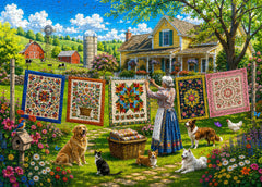 Farm Quilting Time Jigsaw Puzzle 1000 Pieces