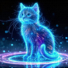 Puzzle de puzzle lumineux de chaton 1000 pièces