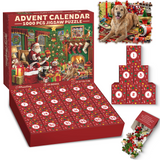 Christmas Cozy Cottage Advent Calendar Jigsaw Puzzle 1000 Pieces