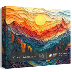 Vibrant Mountains Jigsaw Puzzle 1000 Pieces