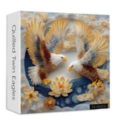 Quilled Twin Eagles Puzzle 1000 Teile