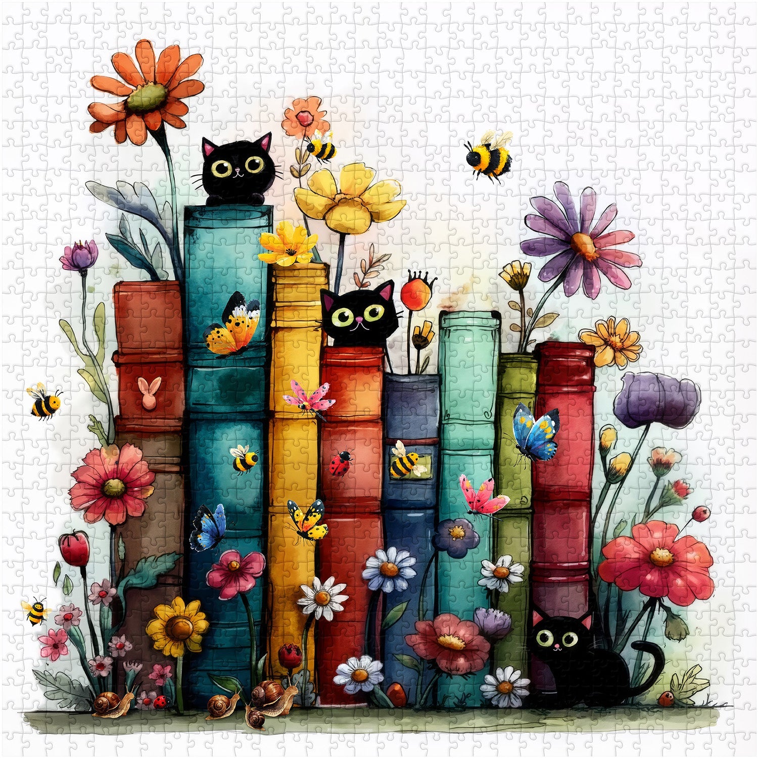 Book Cat Whispers Jigsaw Puzzle 1000 Pieces