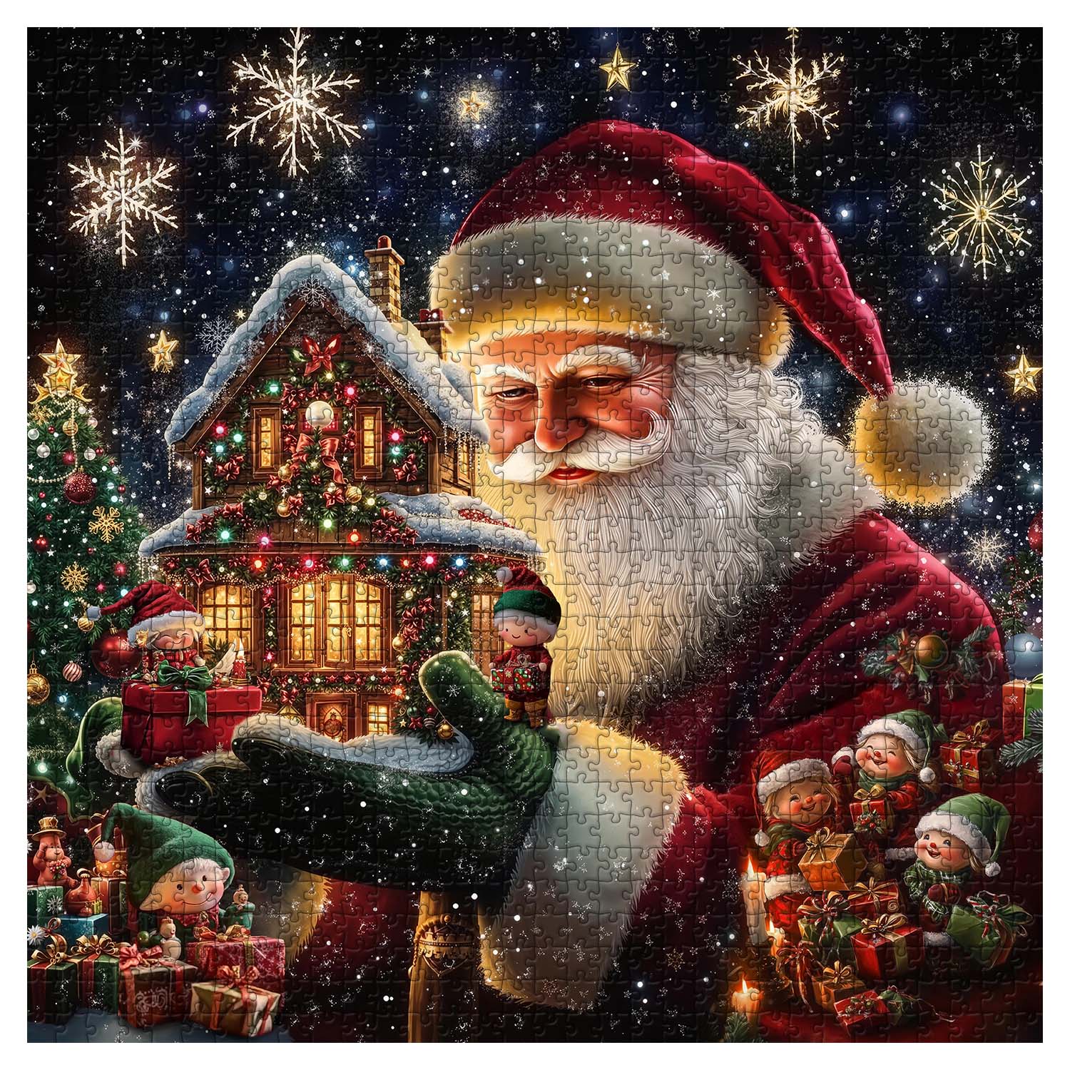 Puzzle L'Atelier Magique du Père Noël 1000 pièces