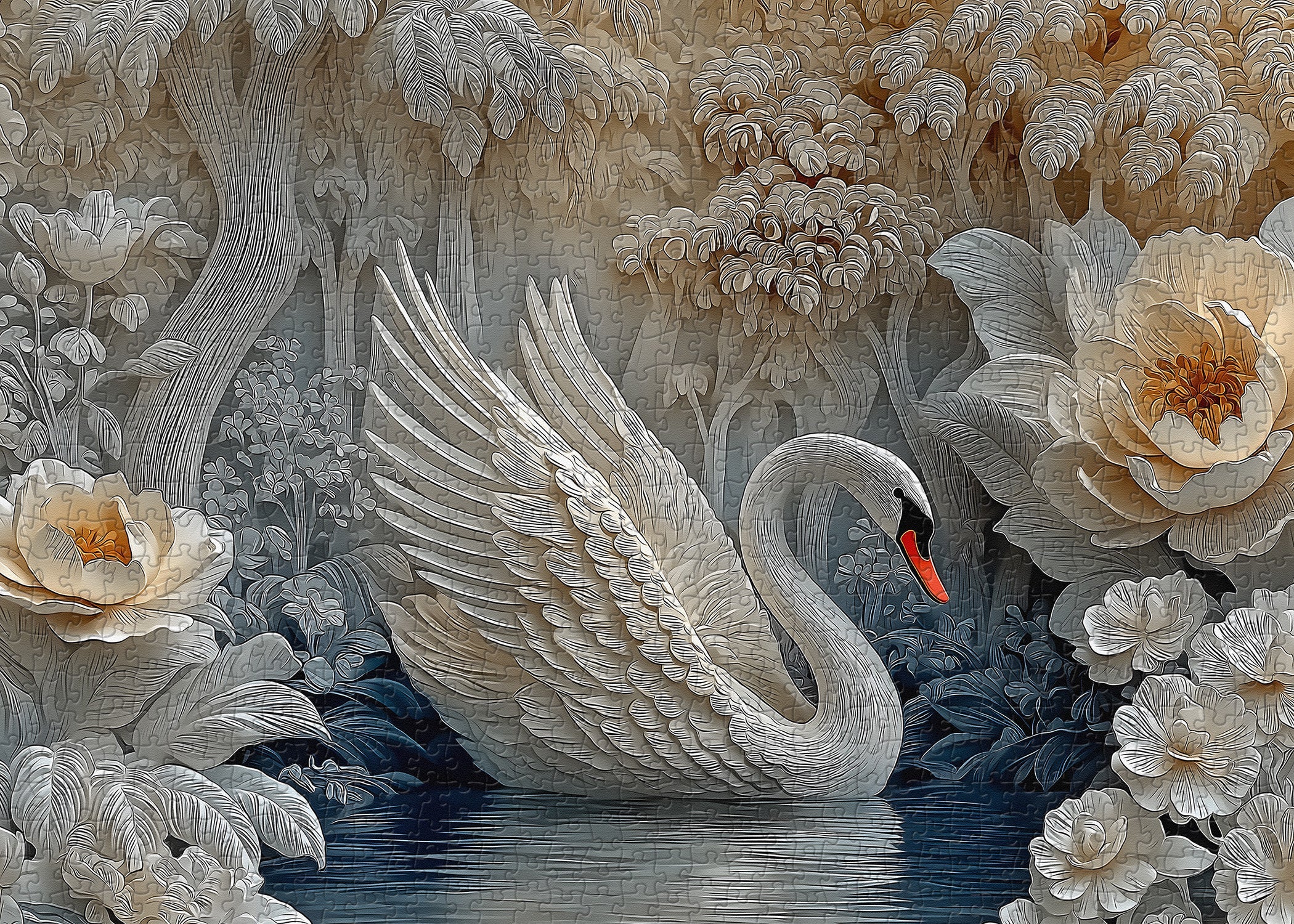 Swan Serenity Puzzle 1000 Teile