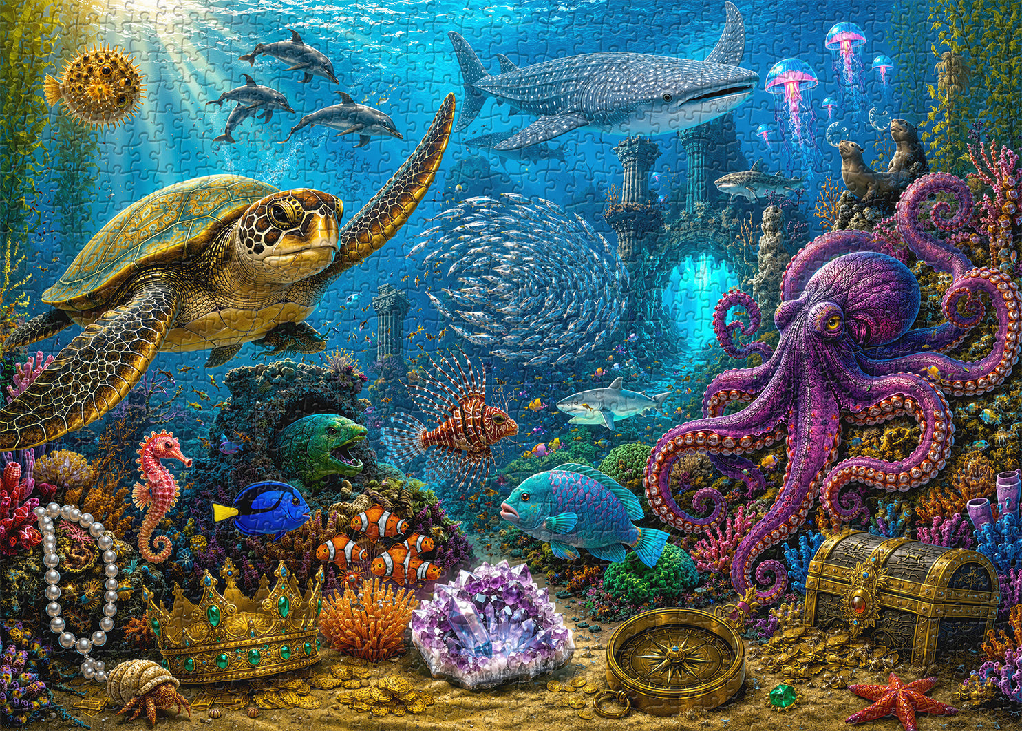 Puzzle del Regno Sommerso da 1000 pezzi