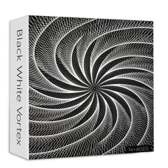 Black White Vortex Jigsaw Puzzle 1000 Pieces