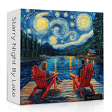 Starry Night By Lake Jigsaw Puzzle 1000 Piece