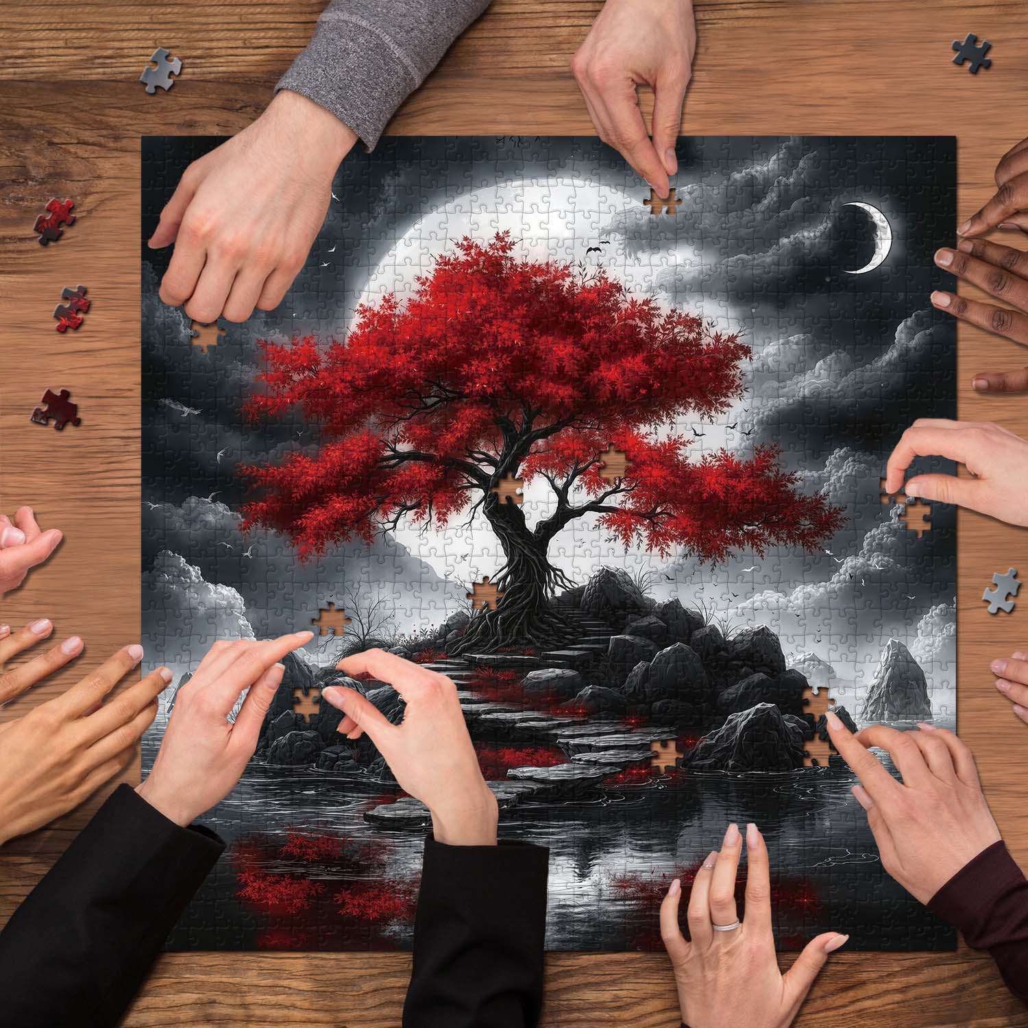 Rouge Maple Island Puzzle 1000 pièces 1000 pièces