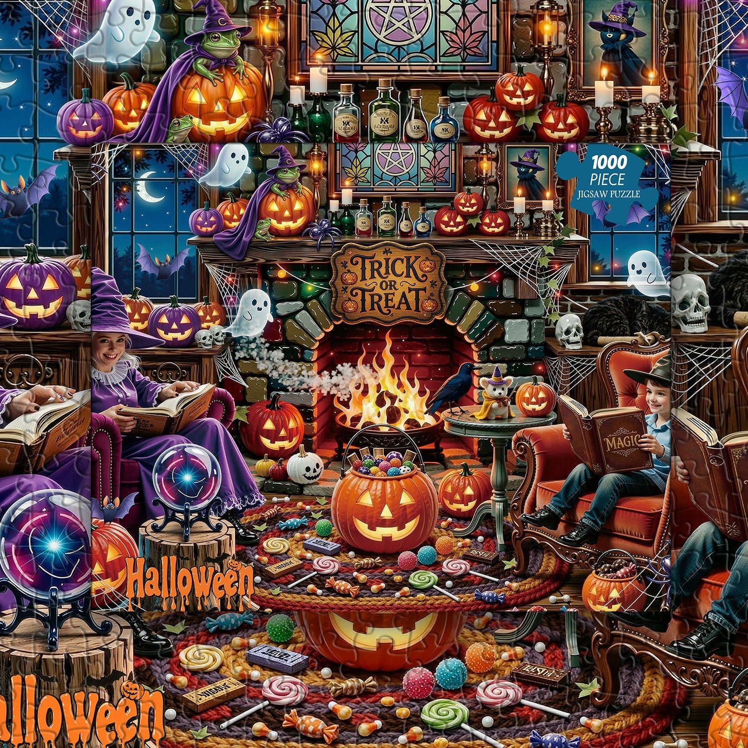 Halloween Hearth Puzzle 1000 Teile