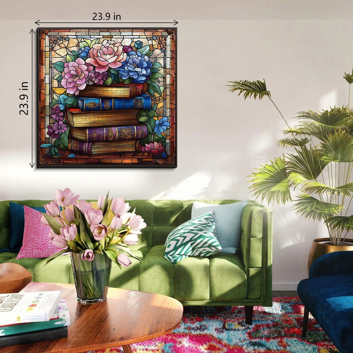 Seiten und Blumen Puzzle 1000 Stücke