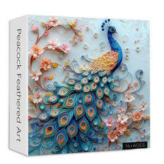 Peacock Feathered Art Jigsaw Puzzle 1000 Pieces