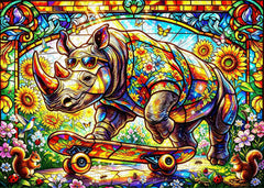 Puzzle Girasole Rhino Glide Jigsaw 1000 pezzi