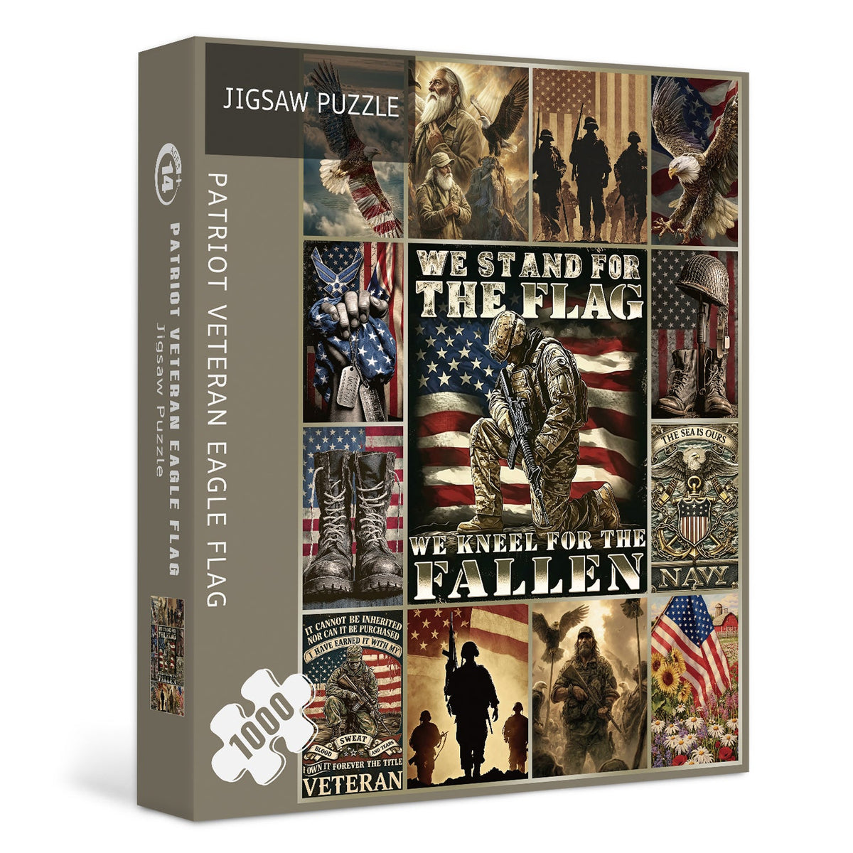 Patriot Veteran Eagle Flag Puzzle 1000 Teile