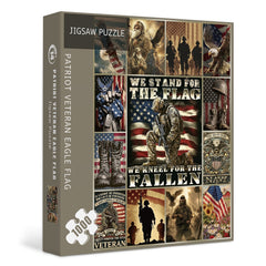 Patriot Veteran Eagle Flag Puzzle 1000 Teile