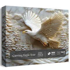Carving Eagle Soar  Jigsaw Puzzle 1000 Pieces