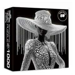 Glänzende Femme -Puzzle 1000 Stücke