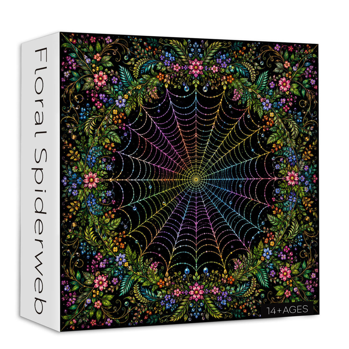 Blumenspinnennetz-Puzzle 1000 Teile