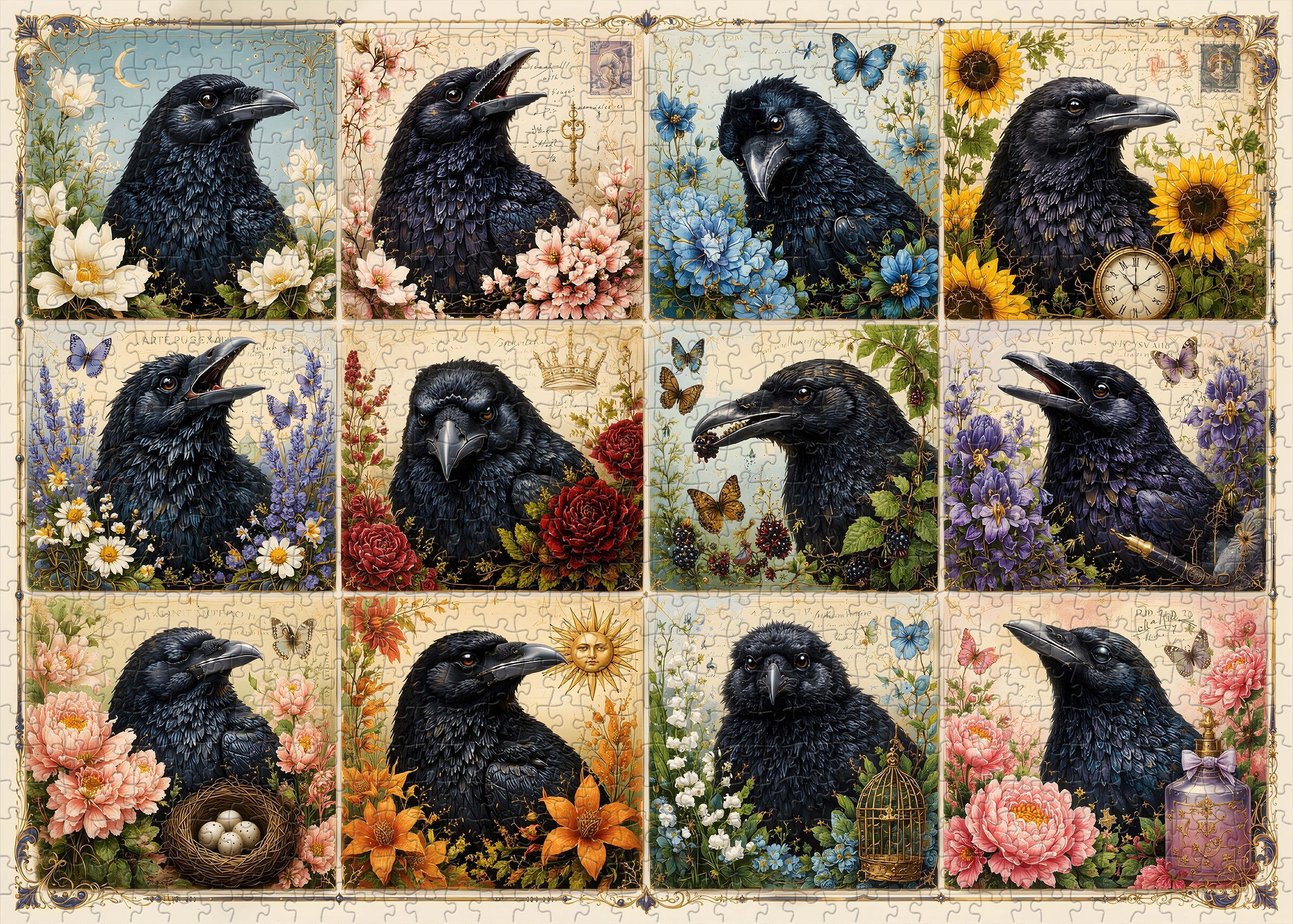 Garden Raven Art Puzzle 1000 Teile