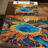 Sunset Hot Spring Jigsaw Puzzle 1000 Pieces