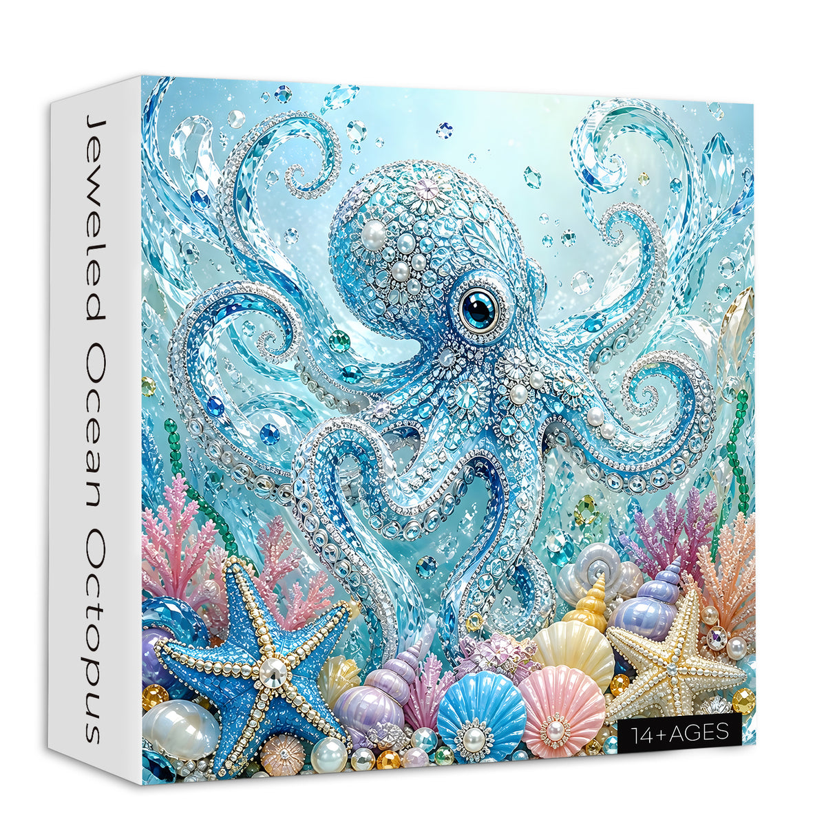 Puzzle con polpo oceanico ingioiellato, 1000 pezzi