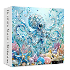Puzzle con polpo oceanico ingioiellato, 1000 pezzi