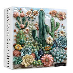 Puzzle di cactus giardino 1000 pezzi