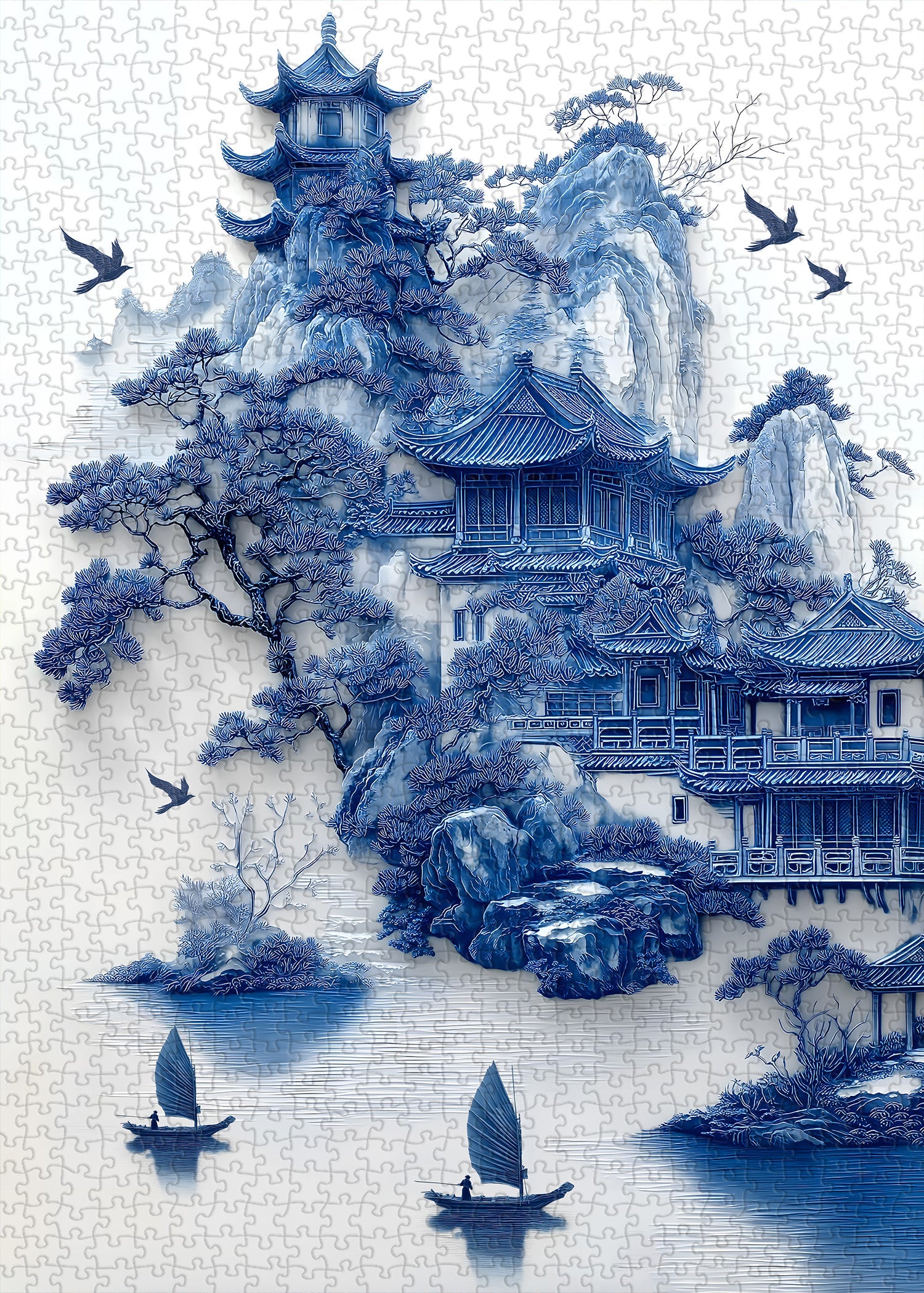 Blue Serenity Jigsaw Puzzle 1000 Pieces