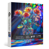Stained Glass Sunbeam Roses Jigsaw Puzzles 1000 Pieces