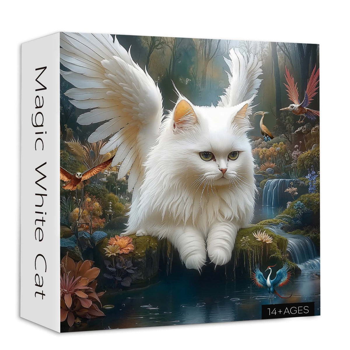 Magic White Cat Jigsaw Puzzles 1000 Pieces